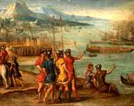 Italian, Venetian - A Naval Battle